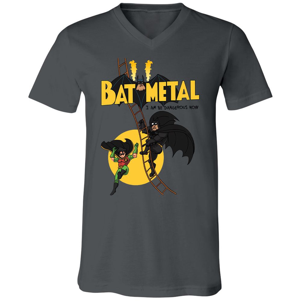 Unisex V-Neck T-Shirt - A15HXCUQ - Asphalt - 12