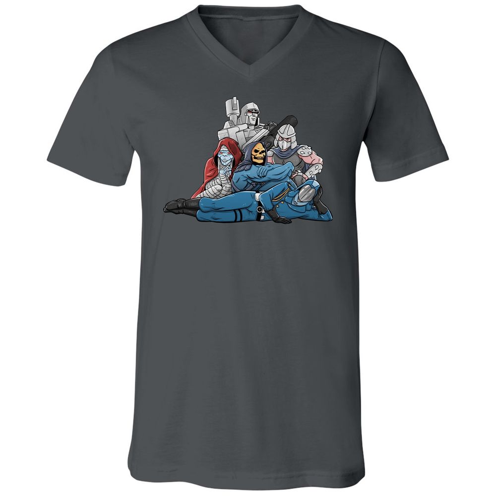 Unisex V-Neck T-Shirt - VC46TSVQ - Asphalt - 12