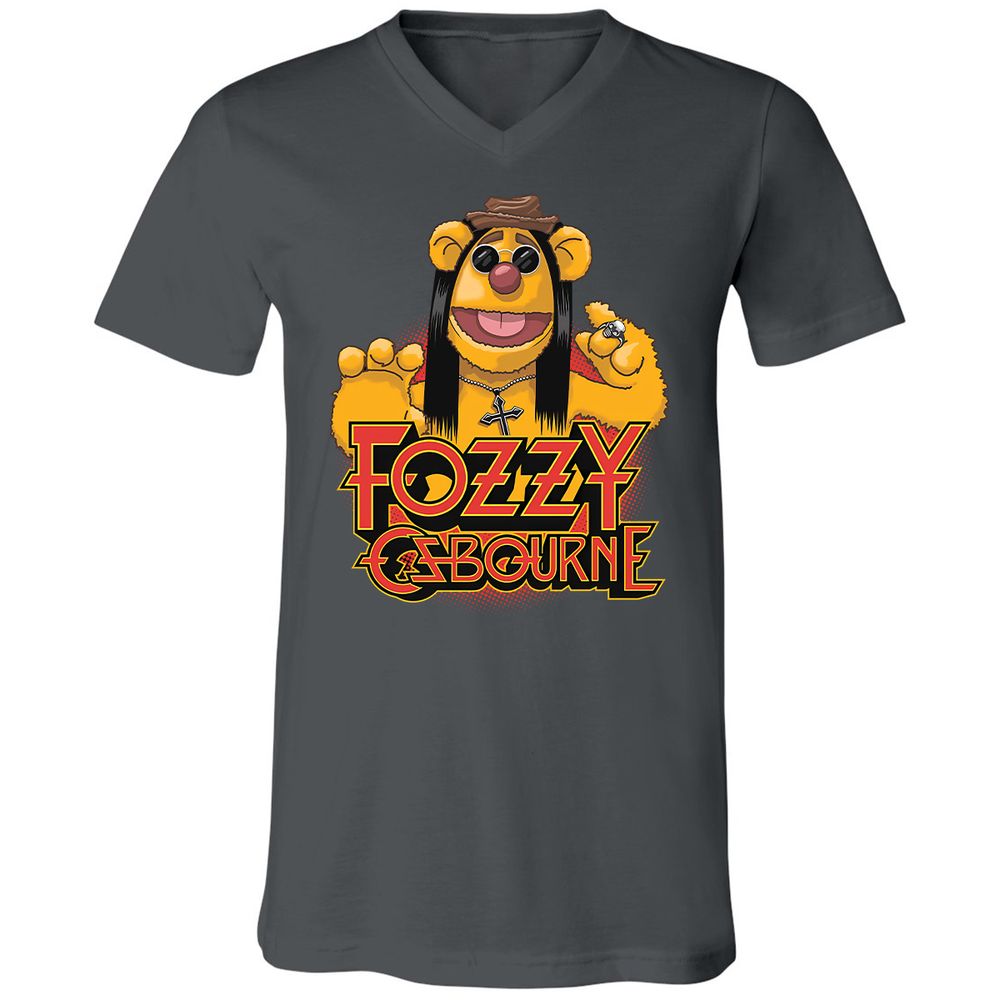 Unisex V-Neck T-Shirt - NV2FPBQC - Asphalt - 12
