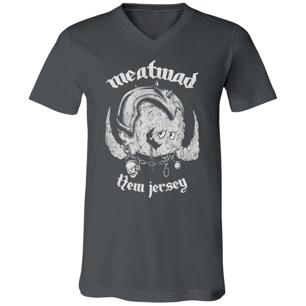 Unisex V-Neck T-Shirt - 8HRTE1TP - Asphalt - 12