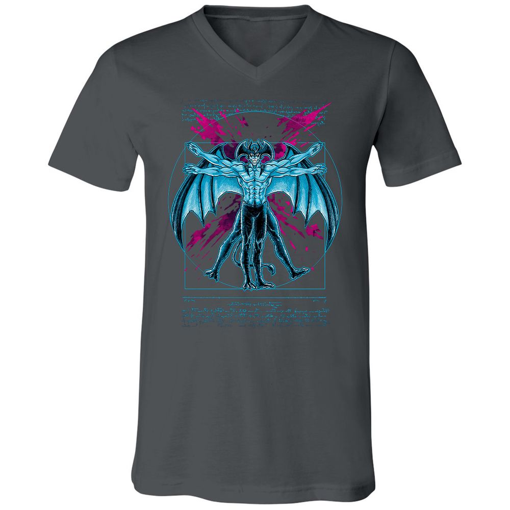 Unisex V-Neck T-Shirt - FSANST9S - Asphalt - 12