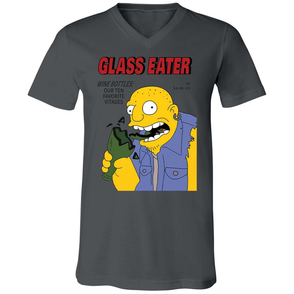 Unisex V-Neck T-Shirt - ATYPLGKN - Asphalt - 12