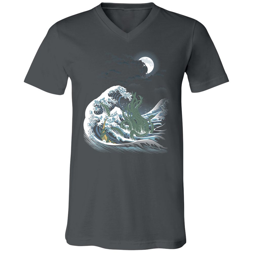 Unisex V-Neck T-Shirt - WS61455L - Asphalt - 12