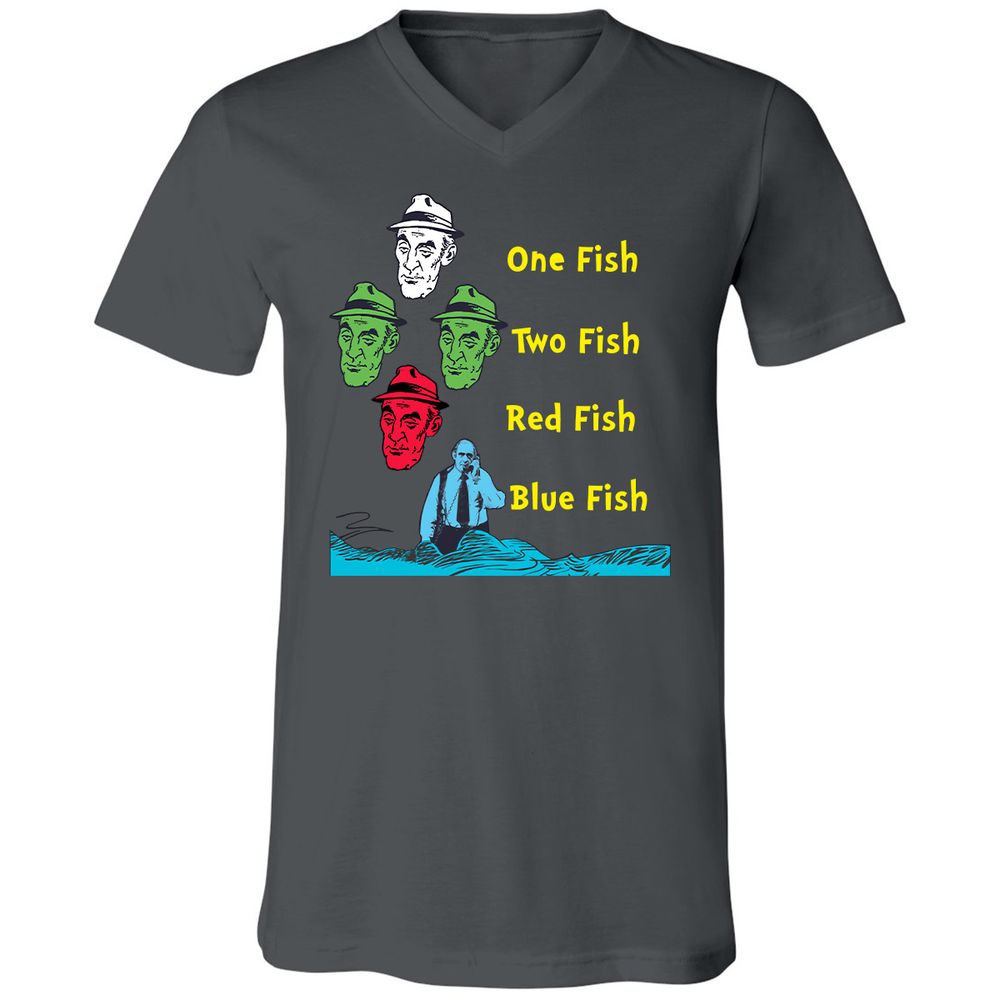 Unisex V-Neck T-Shirt - AC3TR6T4 - Asphalt - 12