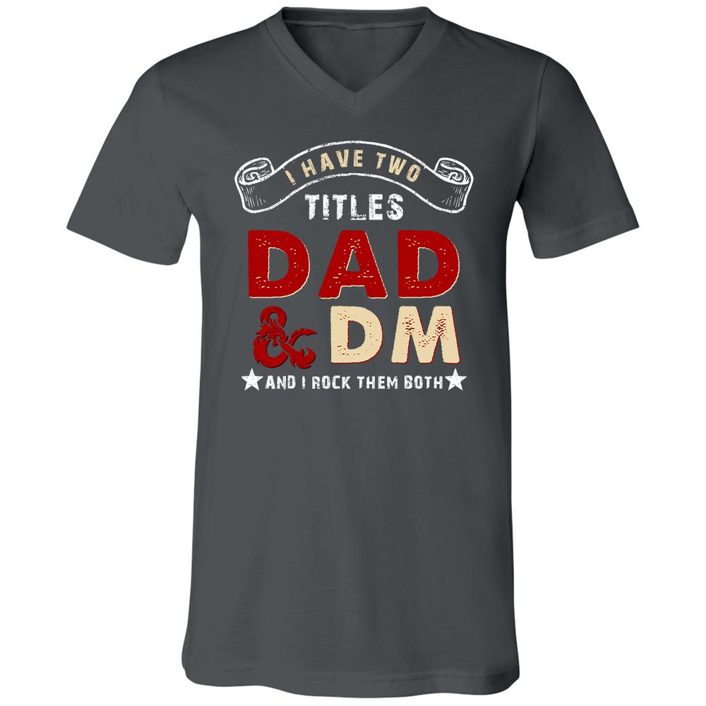 Unisex V-Neck T-Shirt - KHSN5LDP - Asphalt - 12