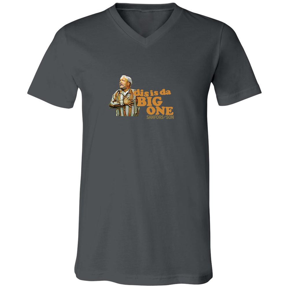 Unisex V-Neck T-Shirt - LGNTUAJ3 - Asphalt - 12