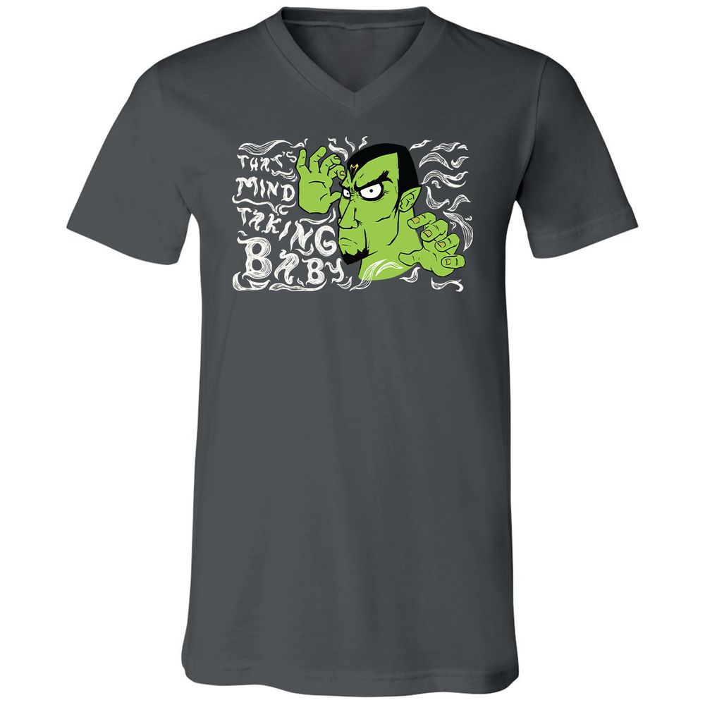 Unisex V-Neck T-Shirt - ZEANUVXZ - Asphalt - 12