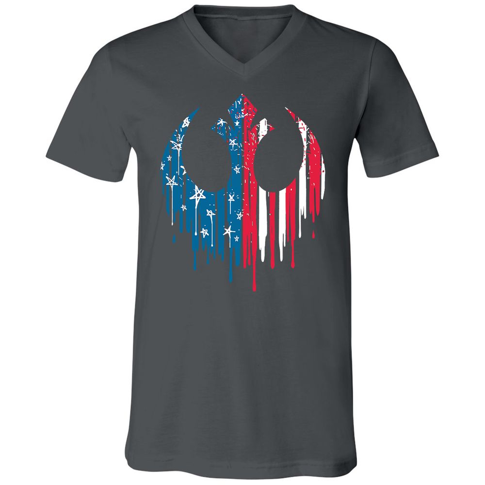 Unisex V-Neck T-Shirt - 6MXHH2TR - Asphalt - 12