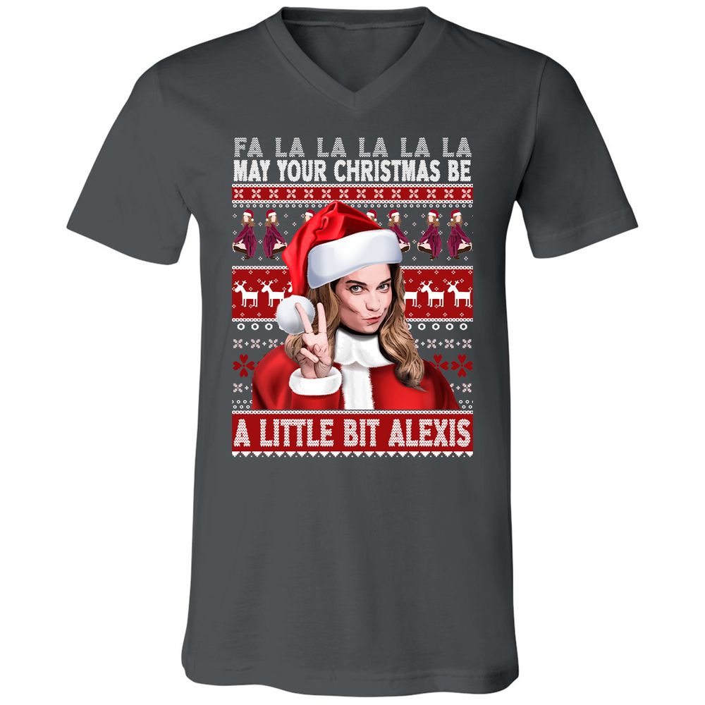 Unisex V-Neck T-Shirt - 56632TU2 - Asphalt - 12