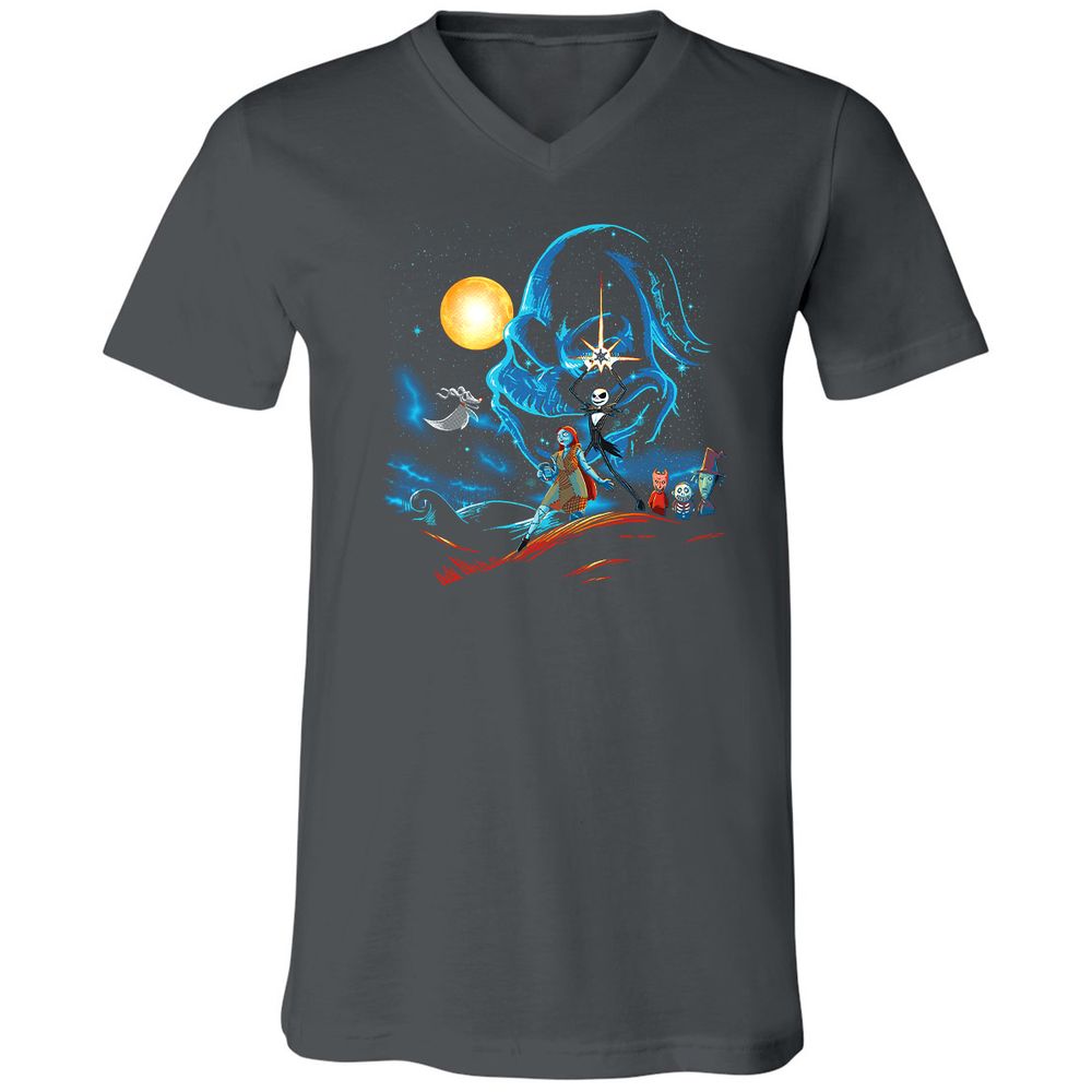 Unisex V-Neck T-Shirt - HE3V97T4 - Asphalt - 12