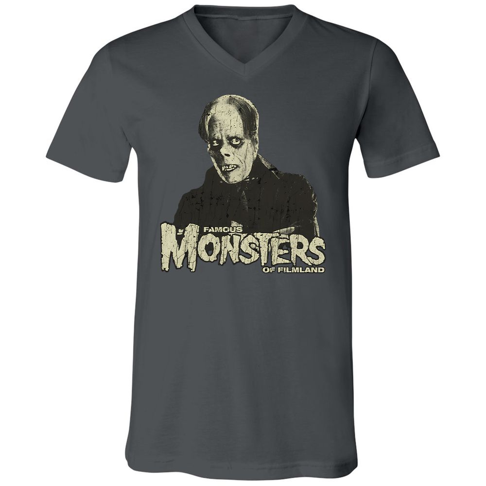 Unisex V-Neck T-Shirt - 69HZ2S8F - Asphalt - 12