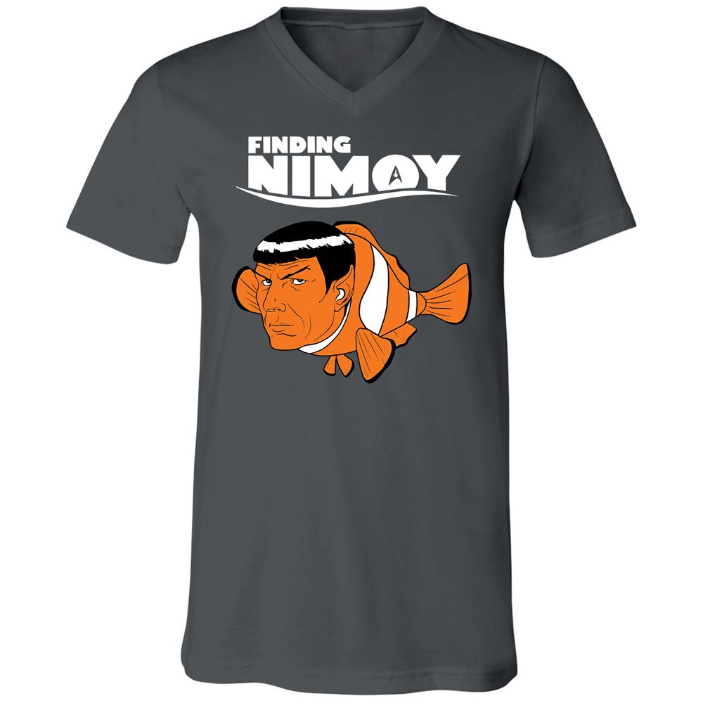 Unisex V-Neck T-Shirt - 3S12RJ3G - Asphalt - 12