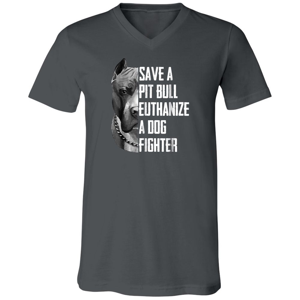Unisex V-Neck T-Shirt - MUPVT1G3 - Asphalt - 12