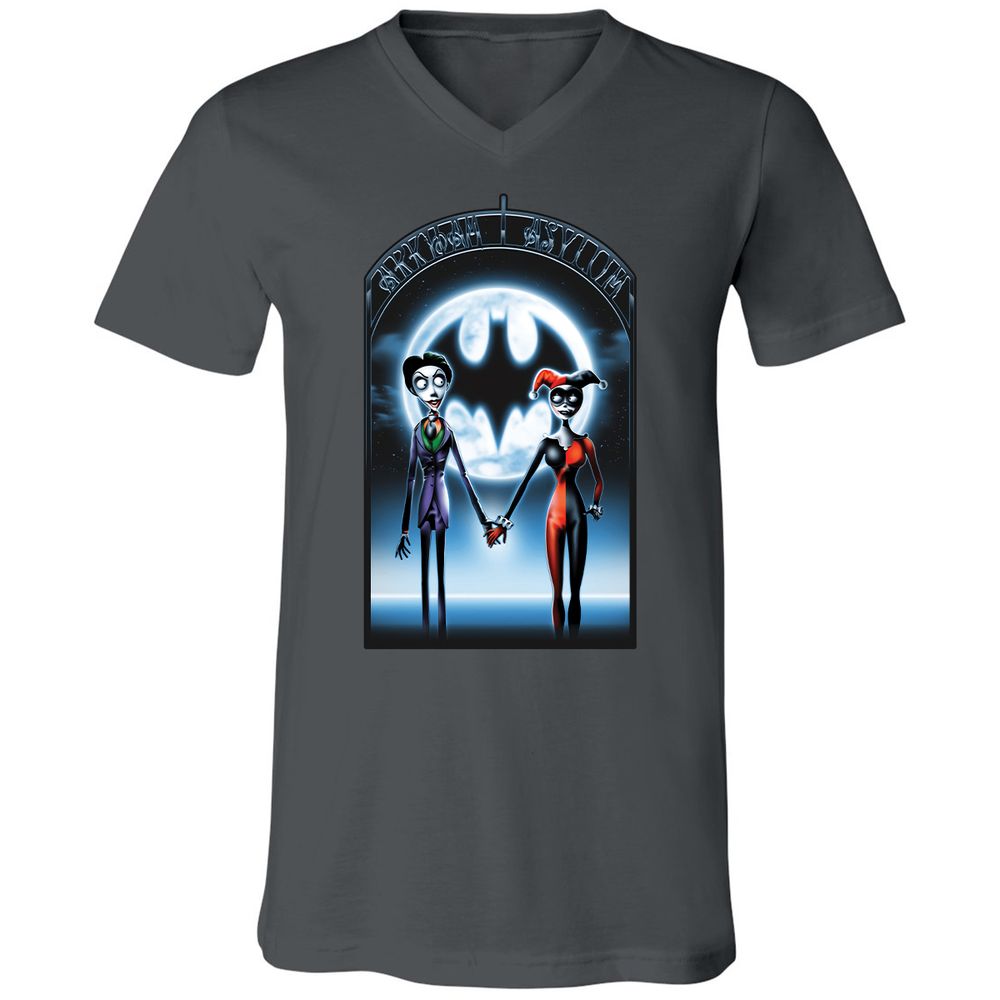 Unisex V-Neck T-Shirt - 769HD58M - Asphalt - 12