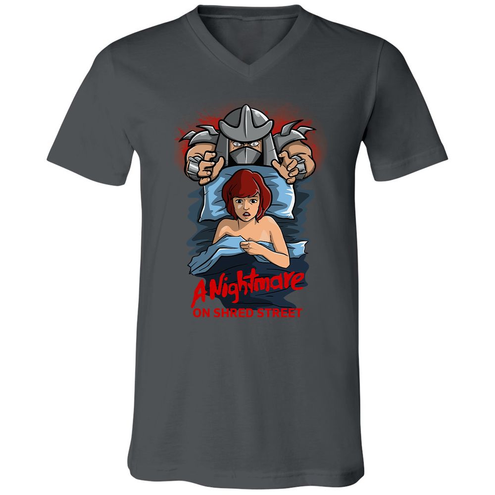 Unisex V-Neck T-Shirt - QJRTN22J - Asphalt - 12