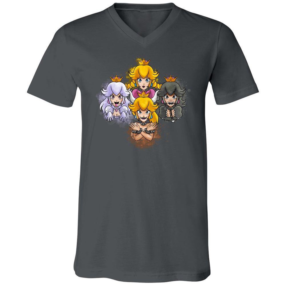 Unisex V-Neck T-Shirt - 9DCK5KPF - Asphalt - 12
