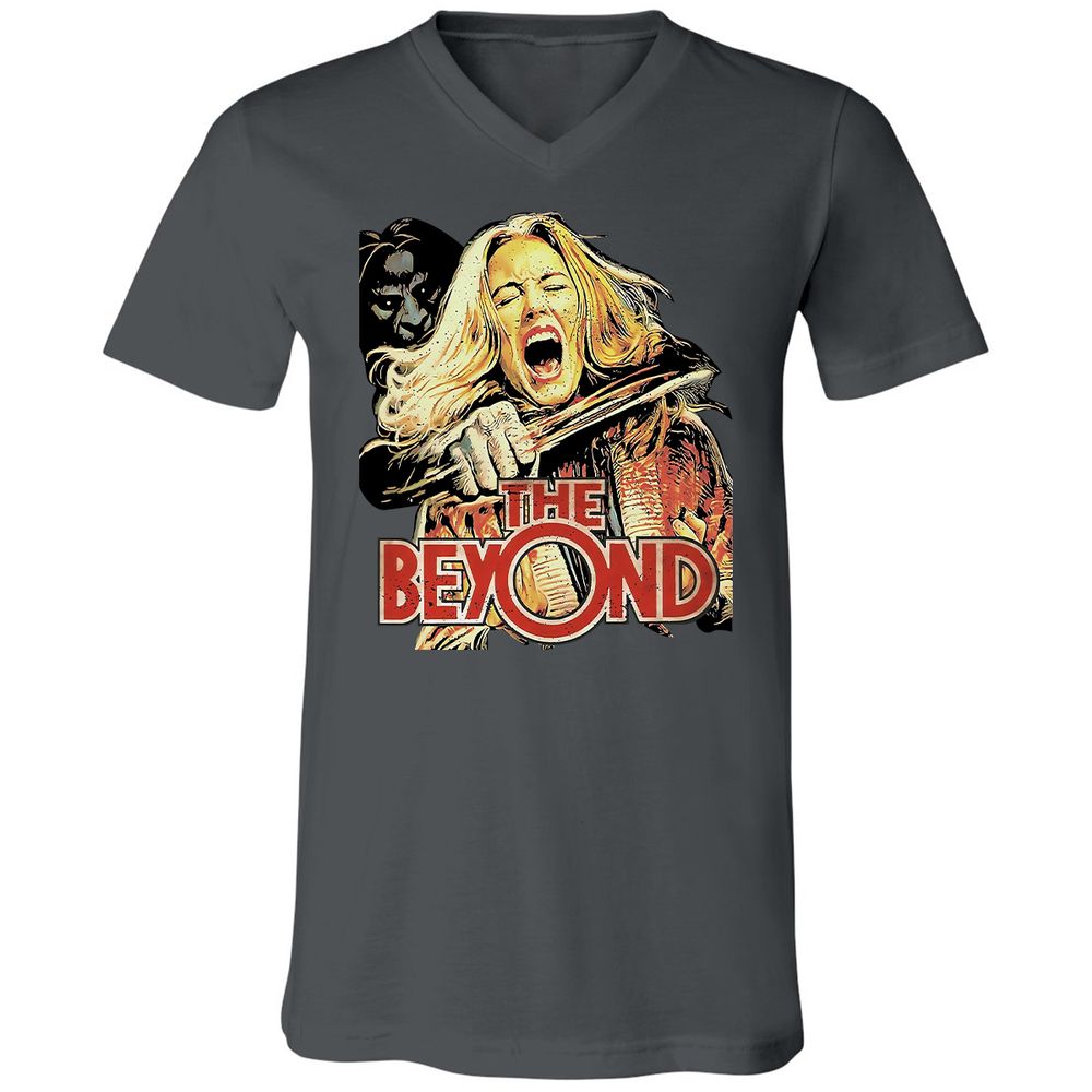 Unisex V-Neck T-Shirt - RG6HHAHZ - Asphalt - 12