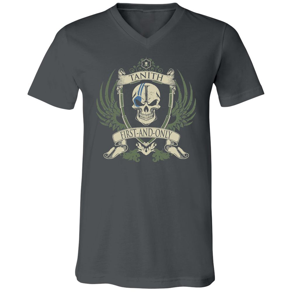 Unisex V-Neck T-Shirt - TB9X2YL2 - Asphalt - 12