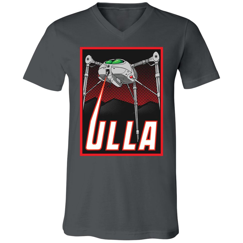 Unisex V-Neck T-Shirt - F1E68YJB - Asphalt - 12