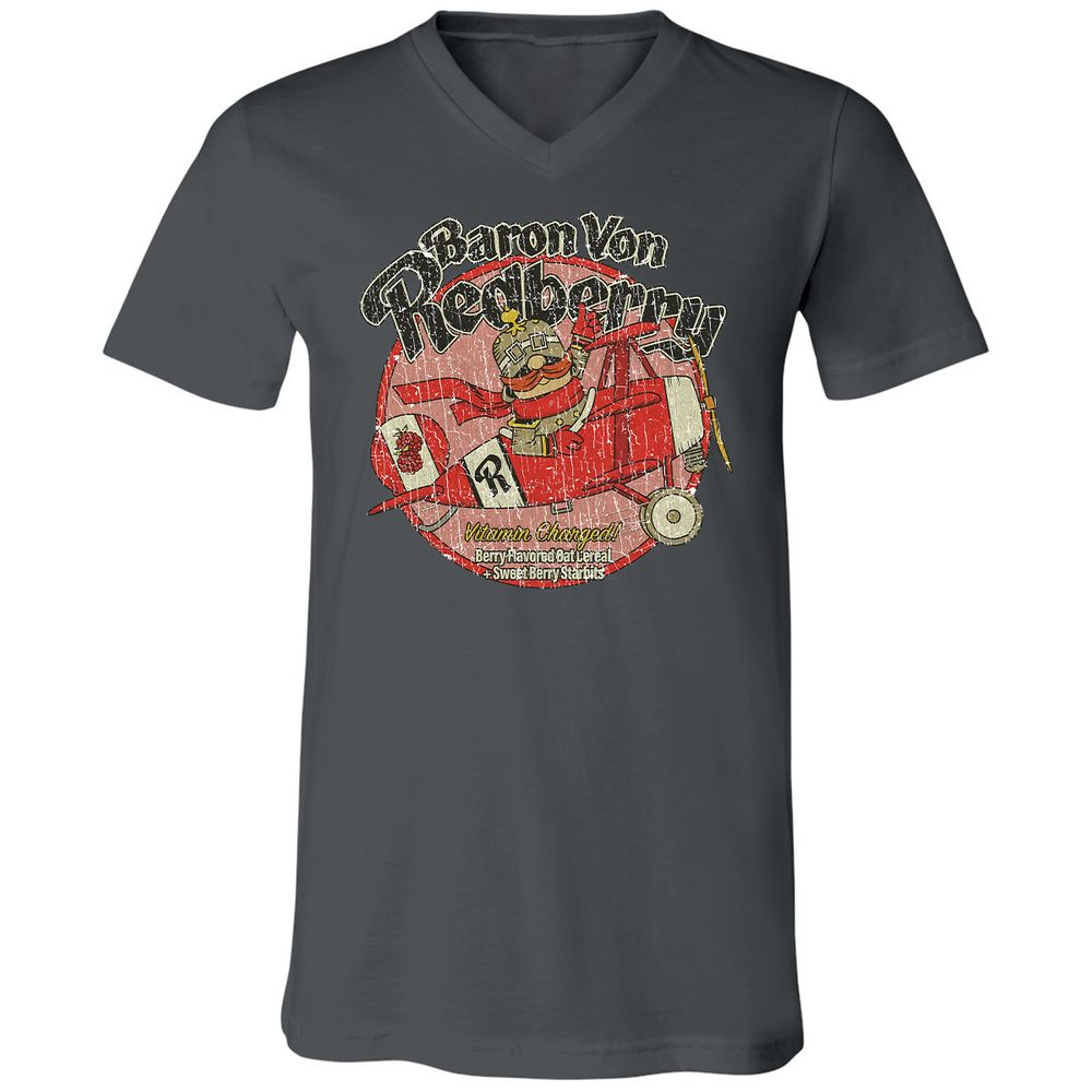 Unisex V-Neck T-Shirt - SHKEBYPS - Asphalt - 12
