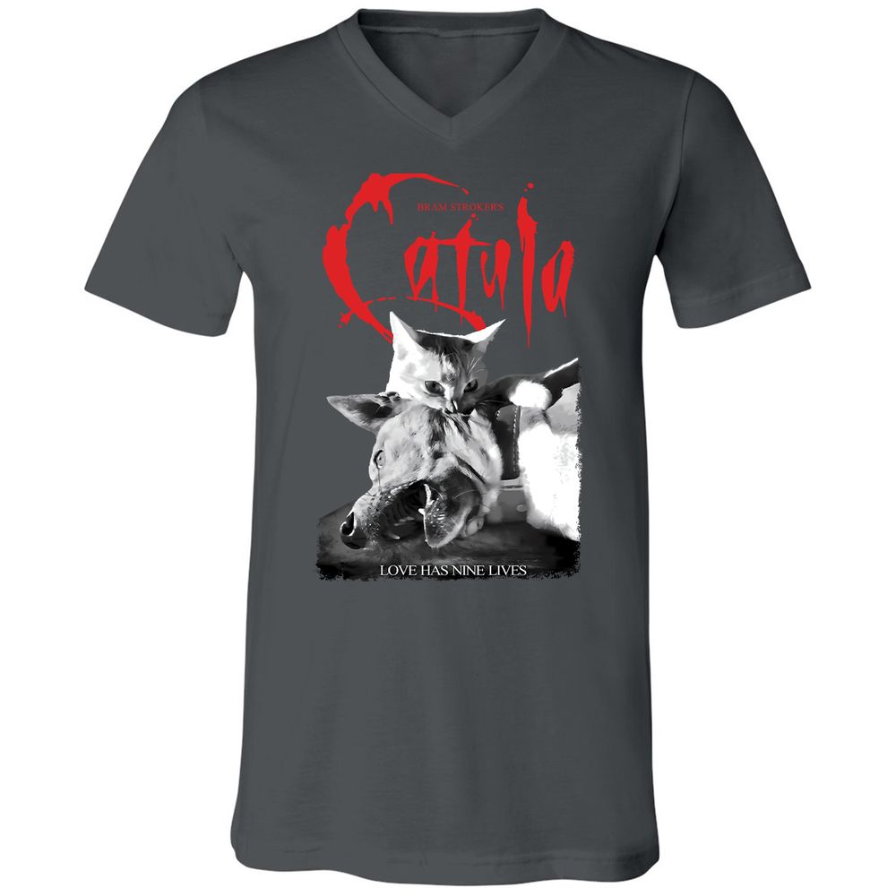 Unisex V-Neck T-Shirt - ZRJR2XPP - Asphalt - 12