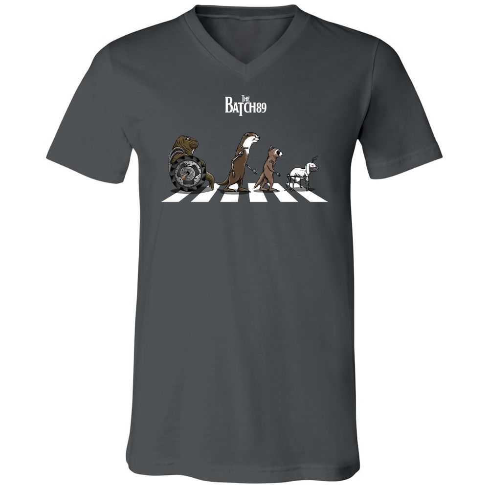 Unisex V-Neck T-Shirt - 8LQ1188B - Asphalt - 12