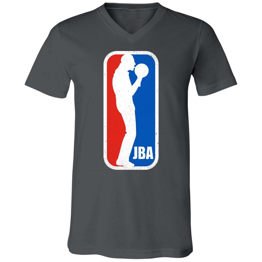 Unisex V-Neck T-Shirt - W4JCQDB2 - Asphalt - 12