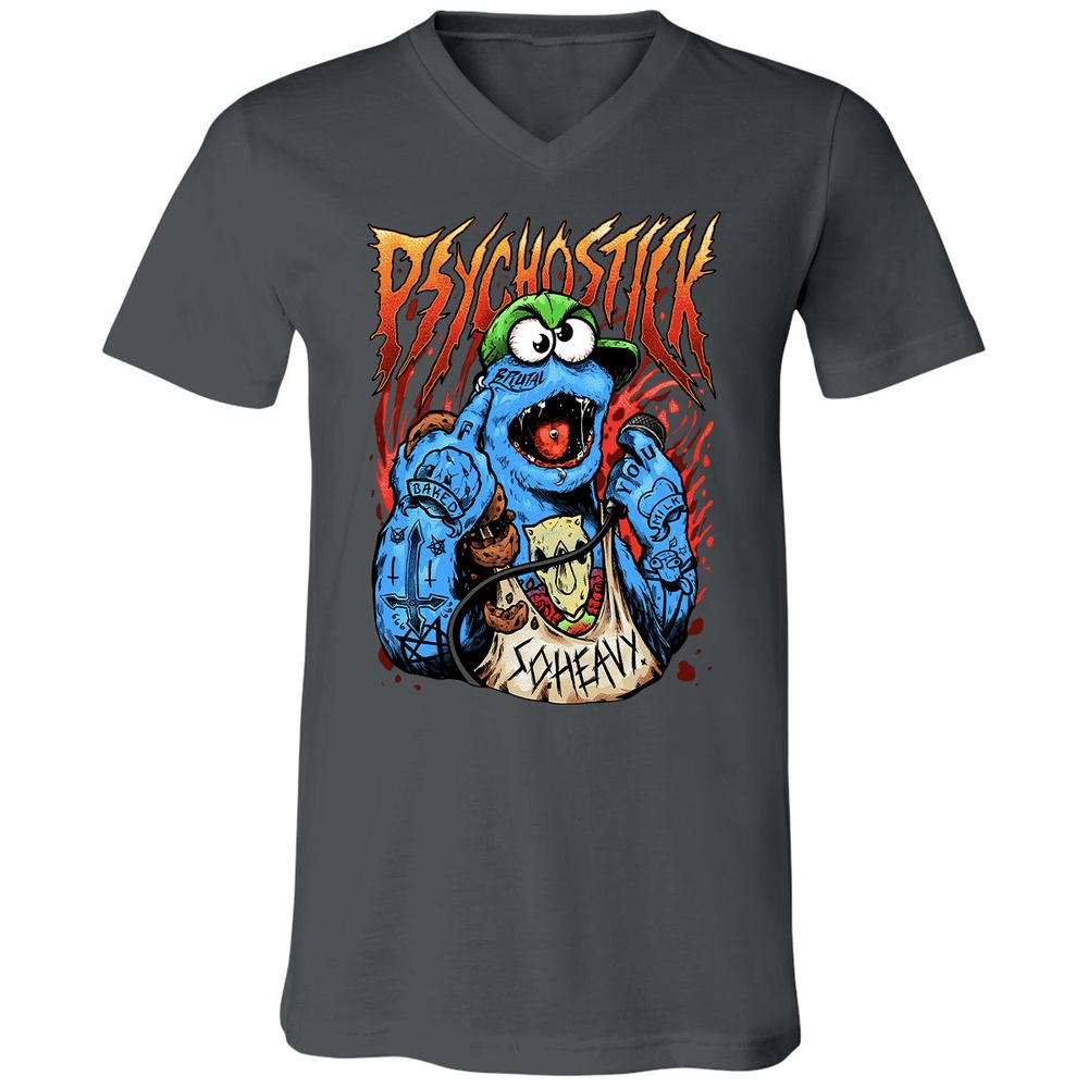 Unisex V-Neck T-Shirt - RSEAASQ5 - Asphalt - 12
