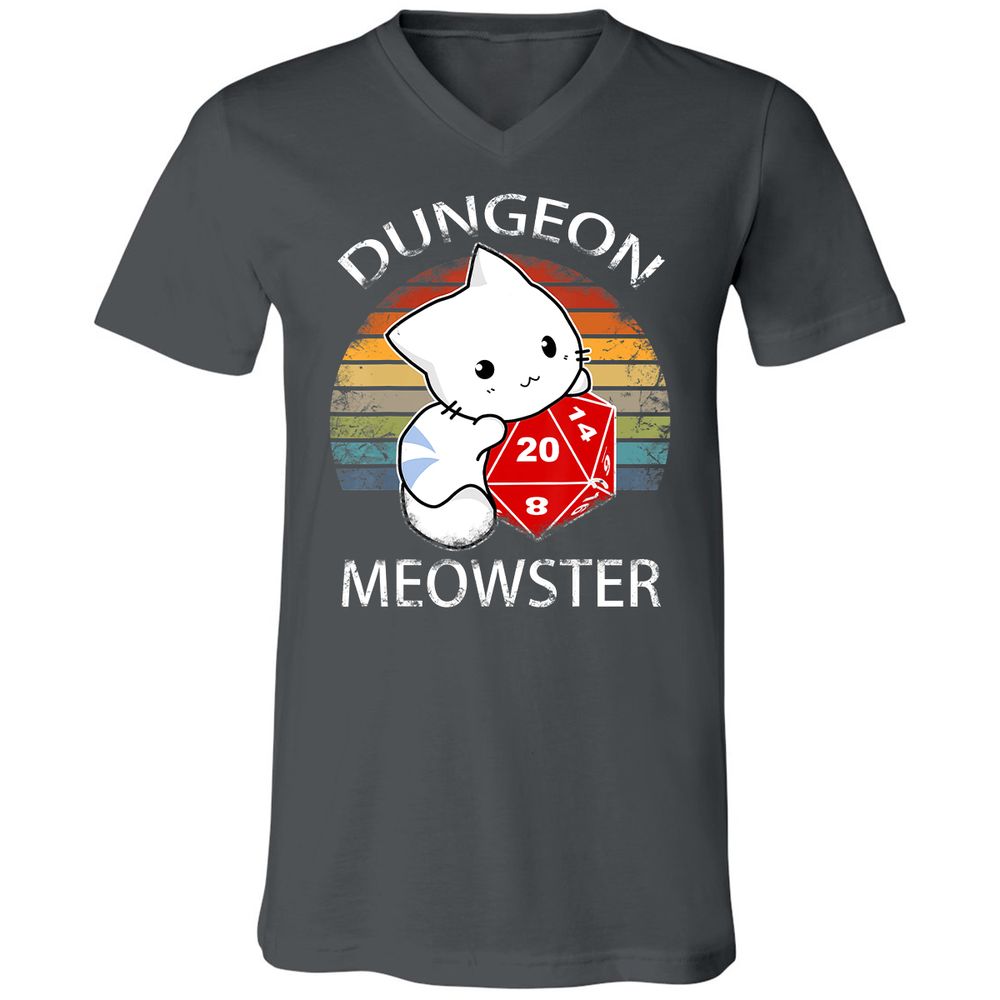 Unisex V-Neck T-Shirt - EVYR9ZHD - Asphalt - 12