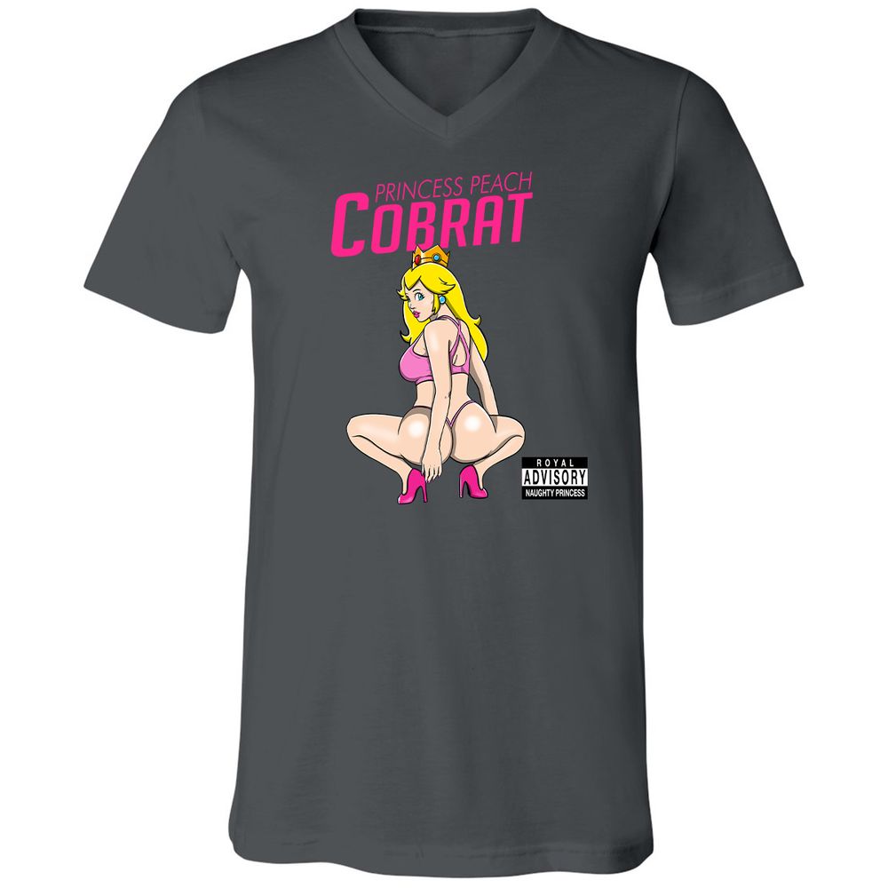 Unisex V-Neck T-Shirt - 4NGPCGCF - Asphalt - 12