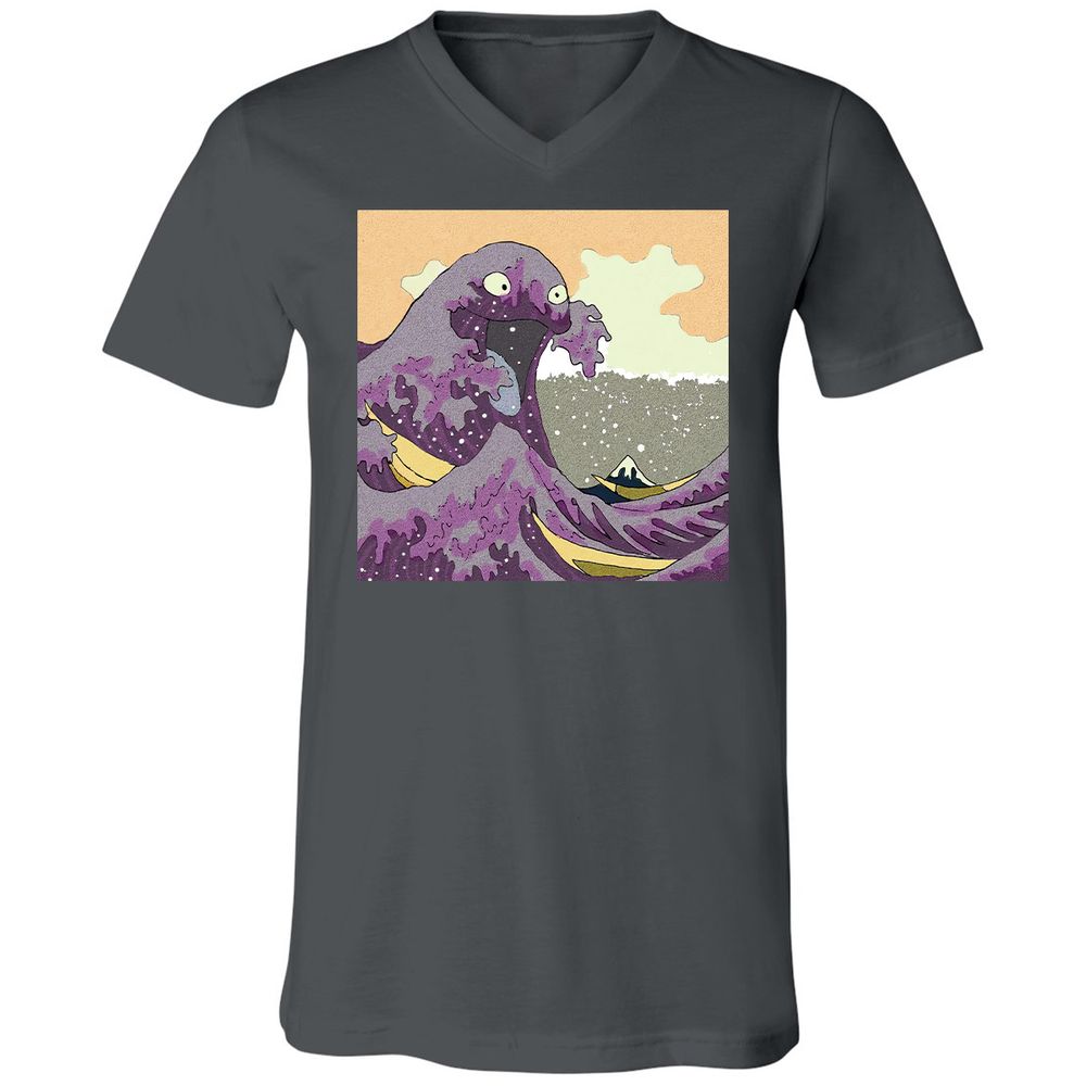 Unisex V-Neck T-Shirt - 9ERJ51Z8 - Asphalt - 12