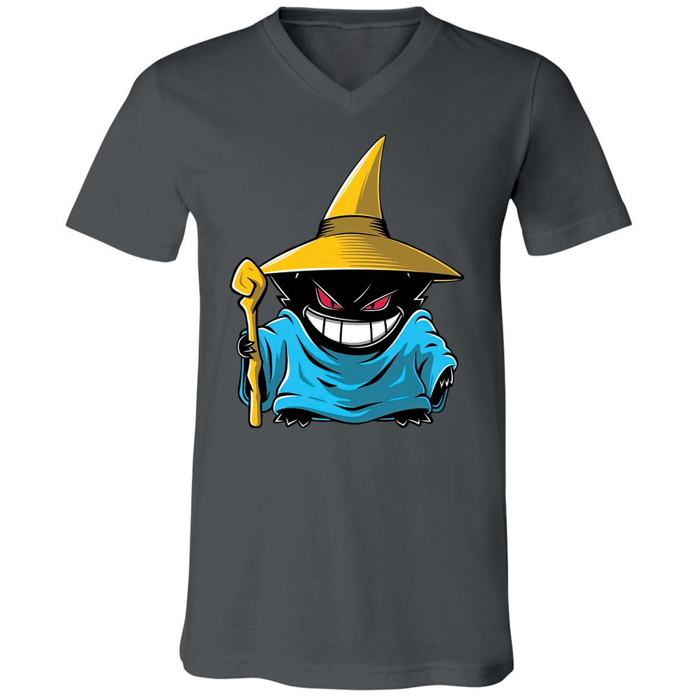 Unisex V-Neck T-Shirt - C86A9E5K - Asphalt - 12