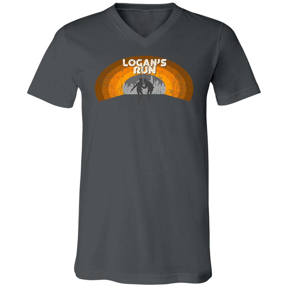 Unisex V-Neck T-Shirt - MQ82TNHB - Asphalt - 12