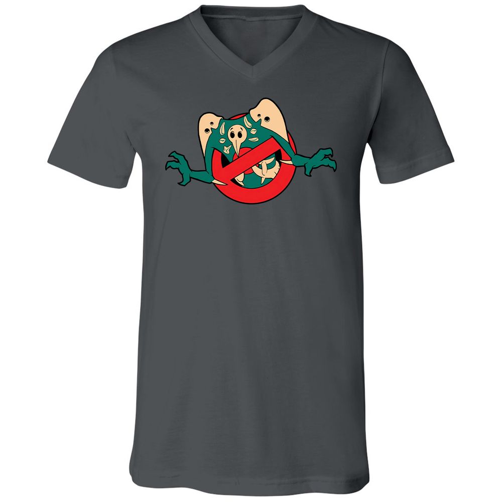 Unisex V-Neck T-Shirt - KWGTEPTV - Asphalt - 12