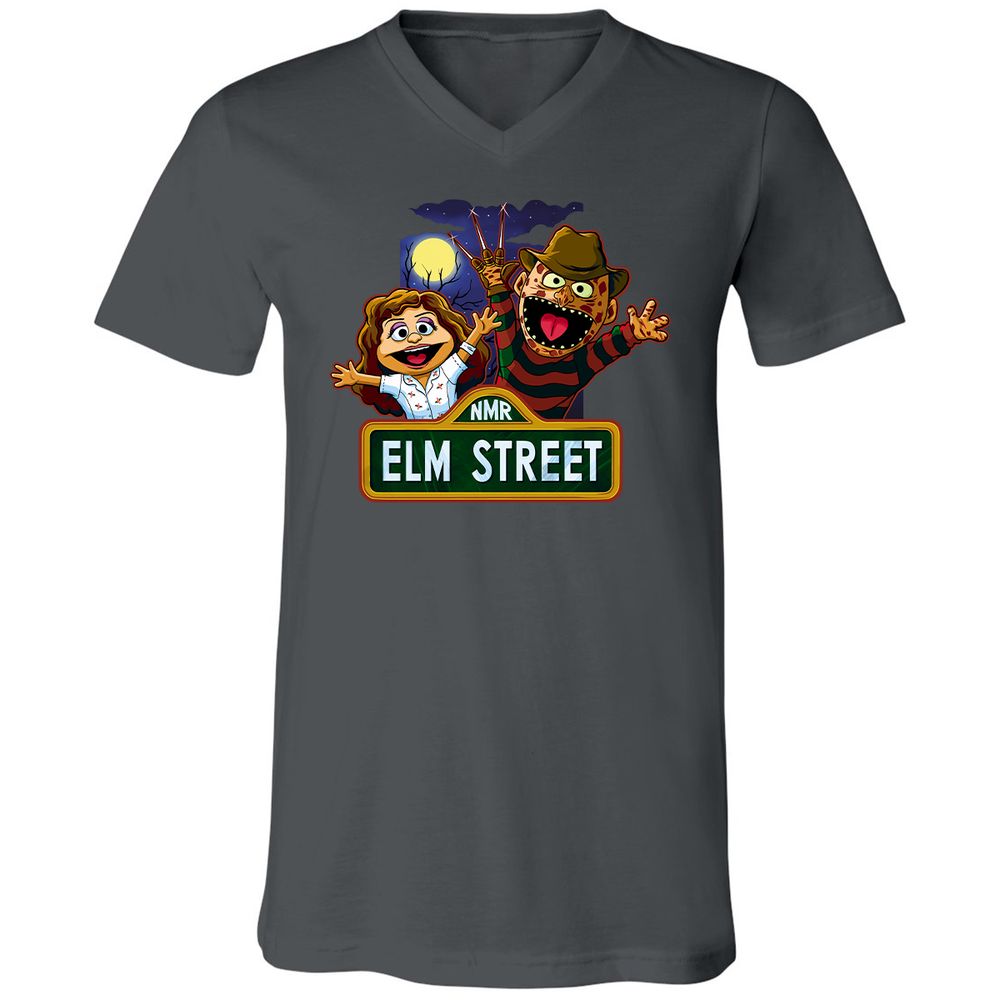 Unisex V-Neck T-Shirt - D4UBAMTY - Asphalt - 12