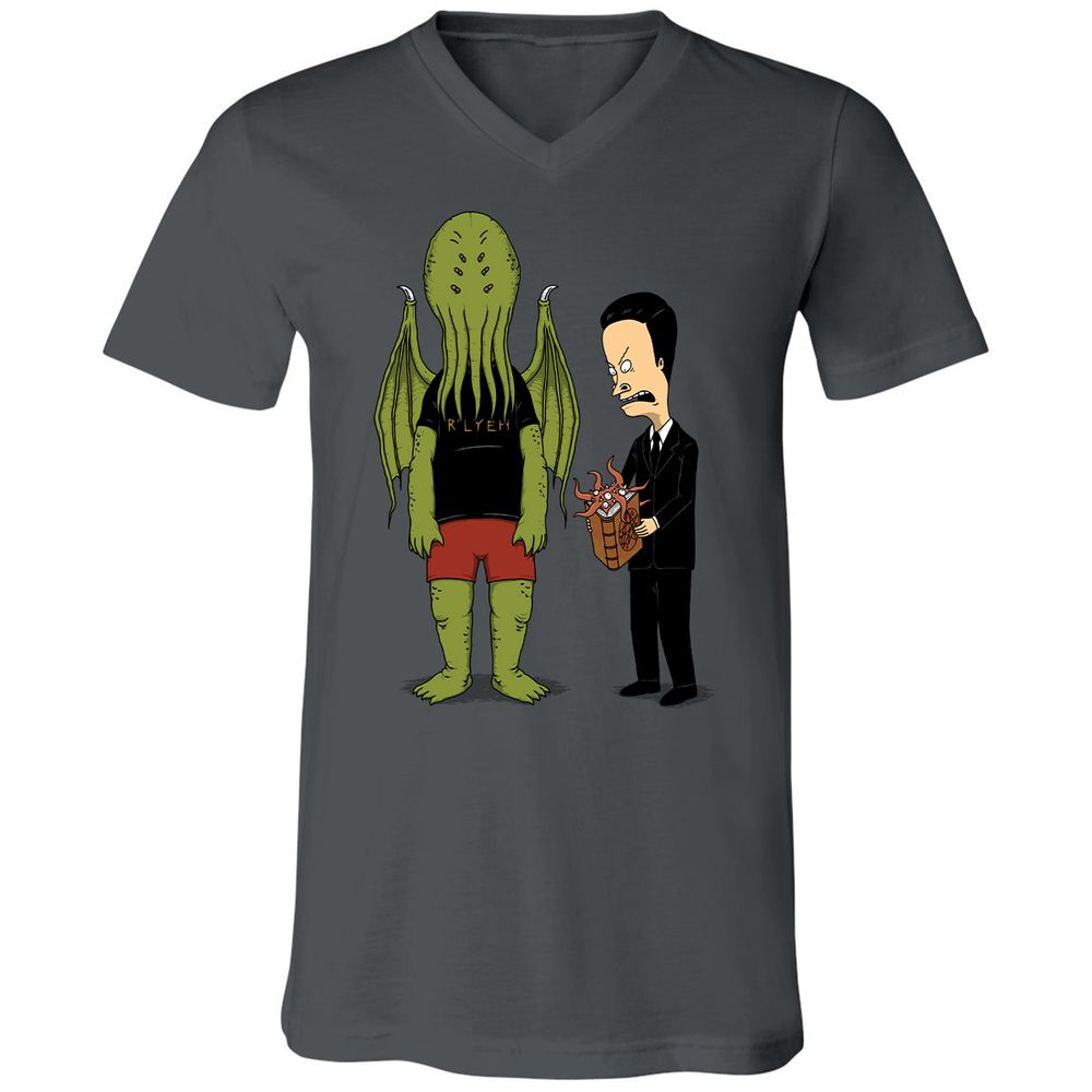 Unisex V-Neck T-Shirt - JPJ7JK7Z - Asphalt - 12