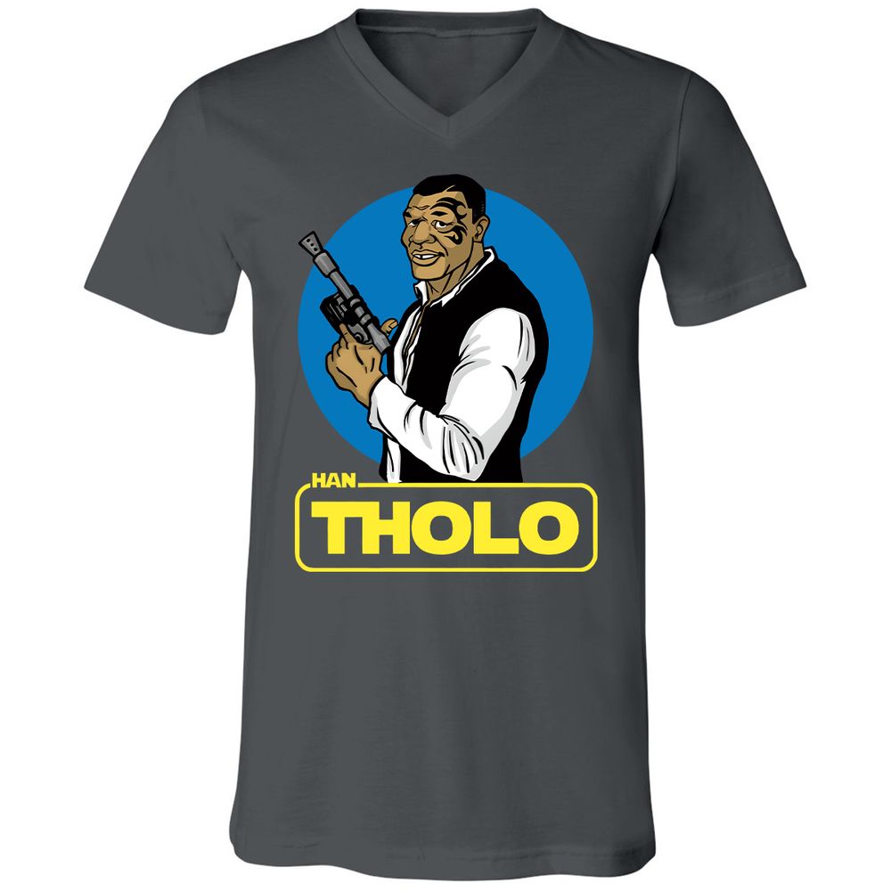 Unisex V-Neck T-Shirt - 674SR69E - Asphalt - 12