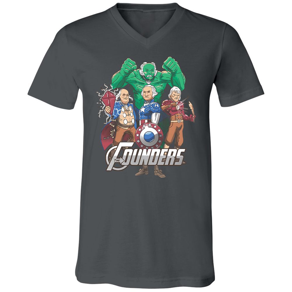 Unisex V-Neck T-Shirt - 2P2E9D8M - Asphalt - 12