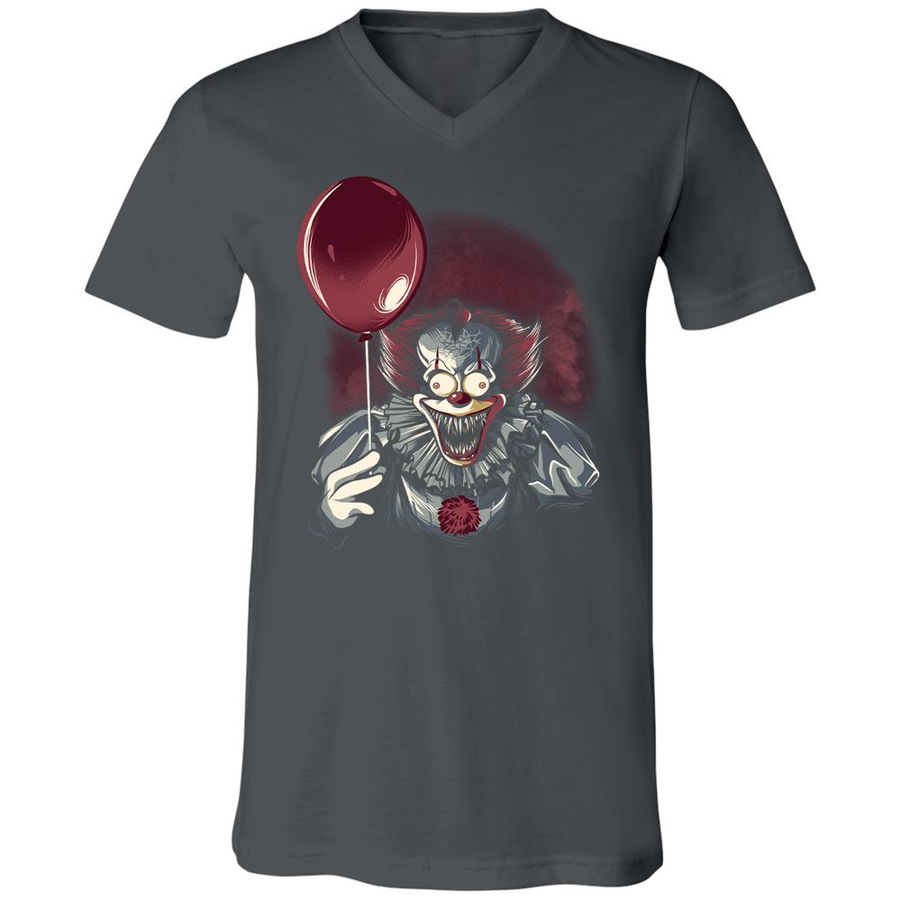 Unisex V-Neck T-Shirt - WVKPBBPE - Asphalt - 12