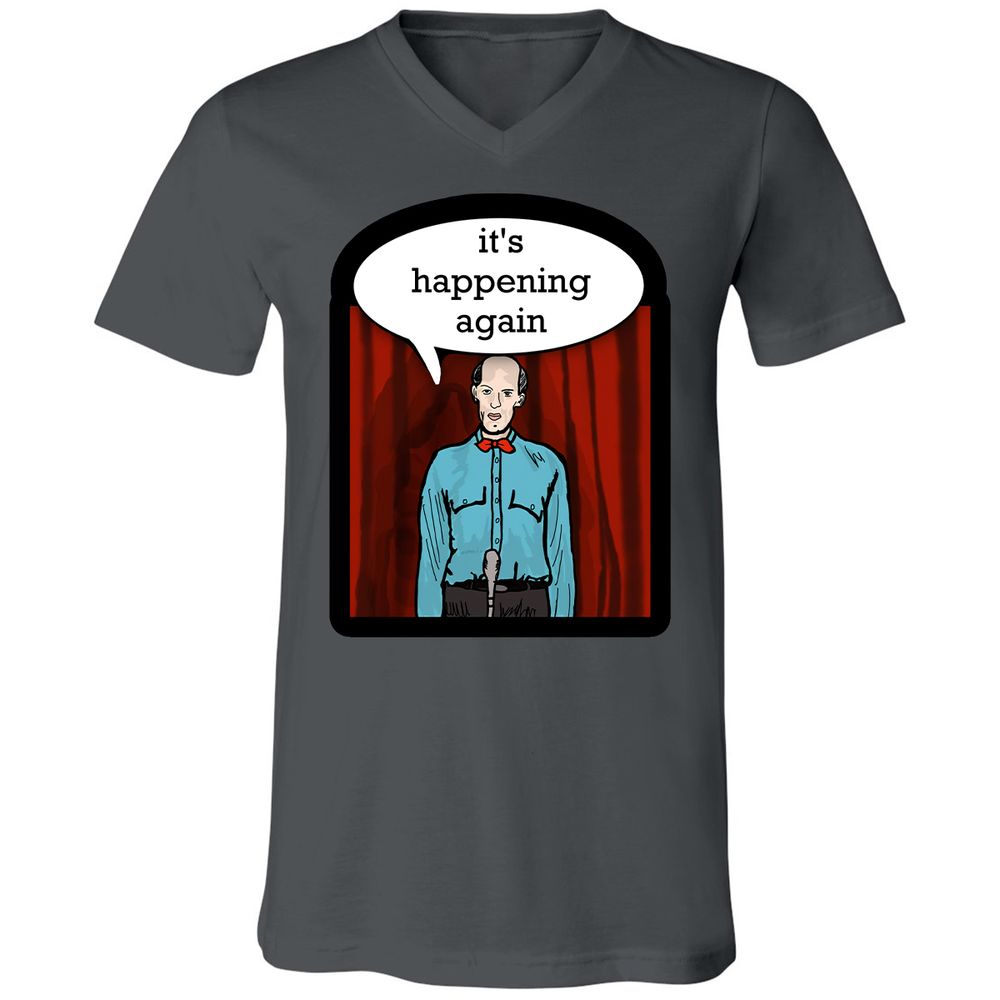 Unisex V-Neck T-Shirt - WV35CDFX - Asphalt - 12