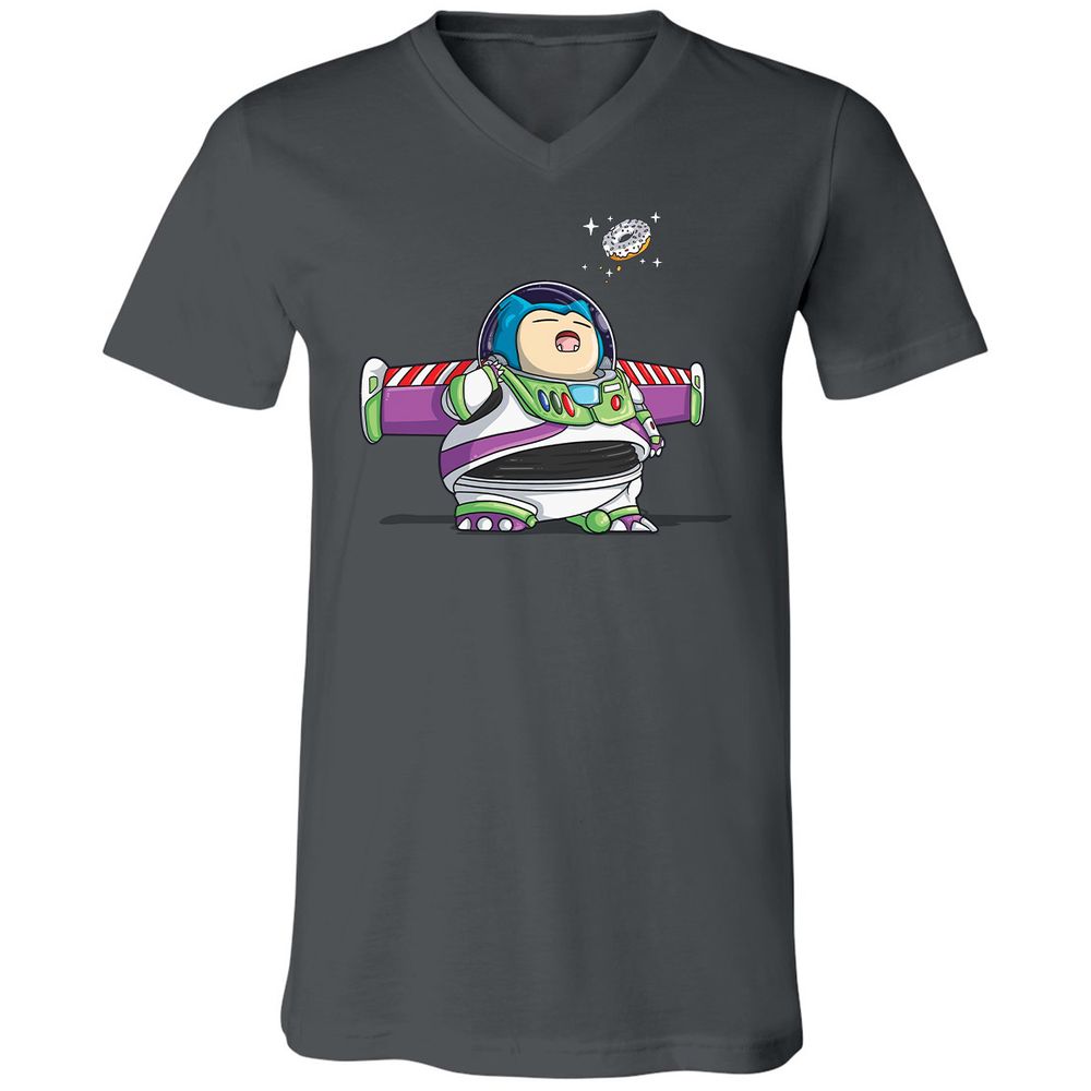 Unisex V-Neck T-Shirt - 7TVS7RMW - Asphalt - 12