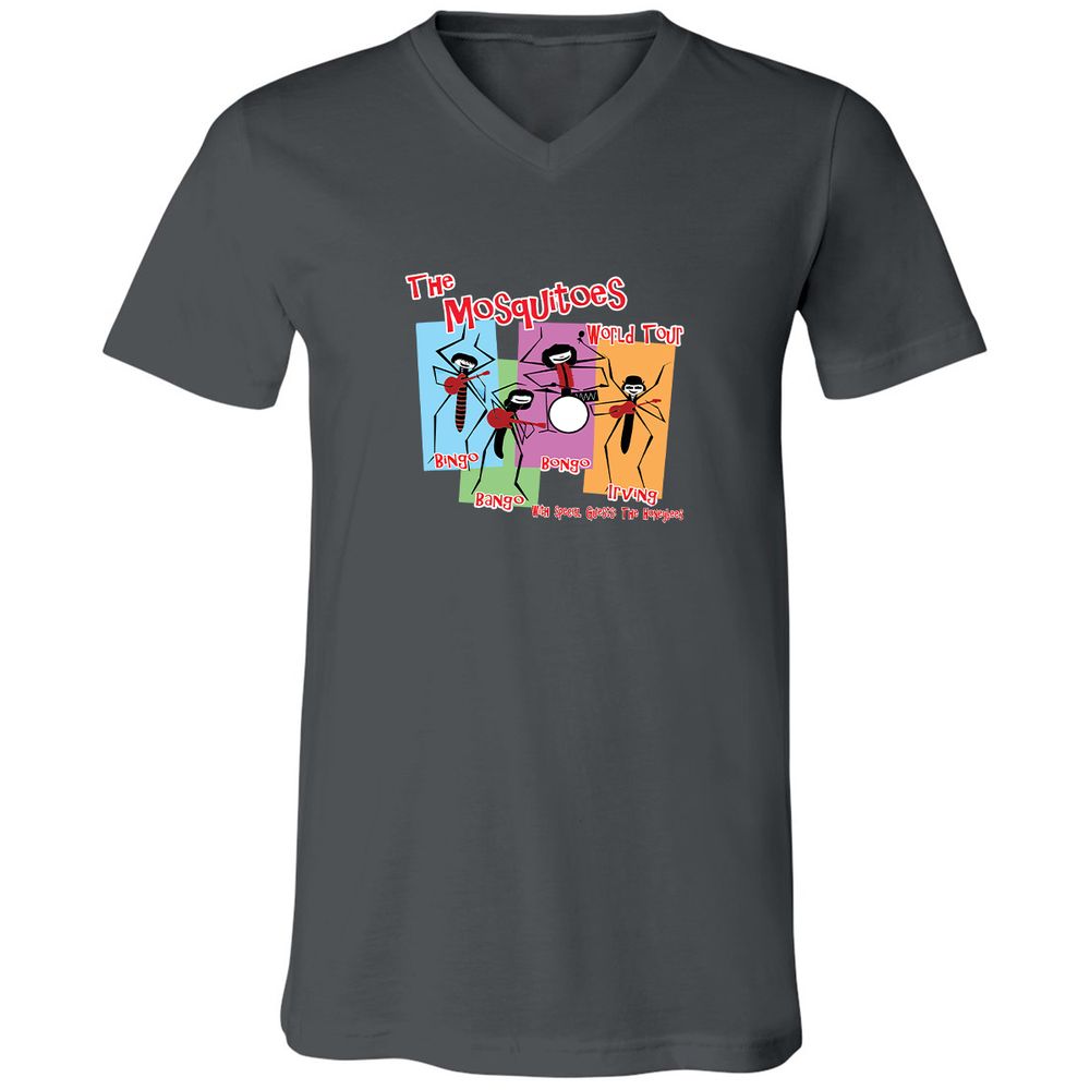 Unisex V-Neck T-Shirt - 3BVY6MVV - Asphalt - 12