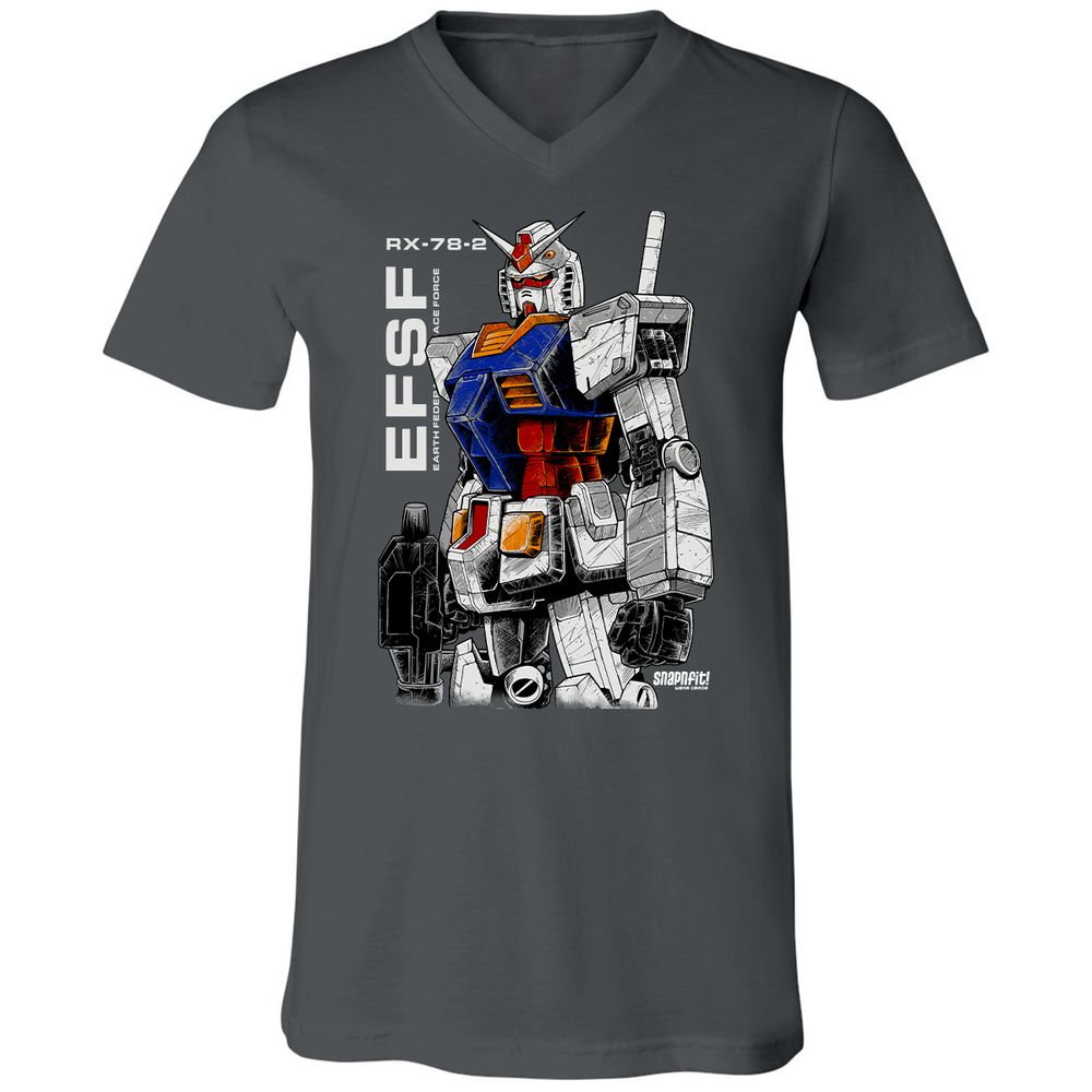 Unisex V-Neck T-Shirt - Z2ESLX2Q - Asphalt - 12