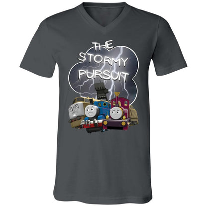Unisex V-Neck T-Shirt - 465VYU2L - Asphalt - 12