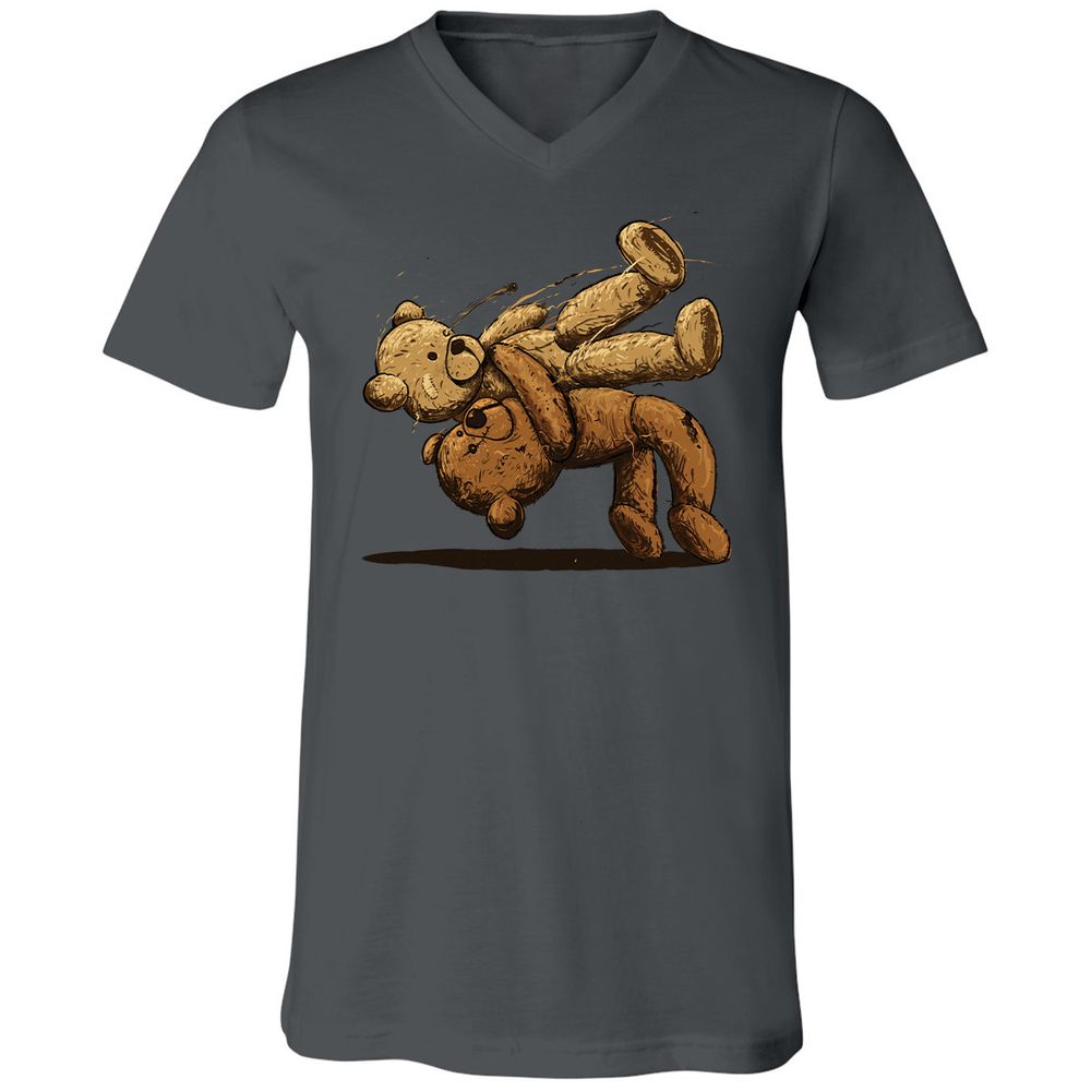 Unisex V-Neck T-Shirt - SS2E5J73 - Asphalt - 12