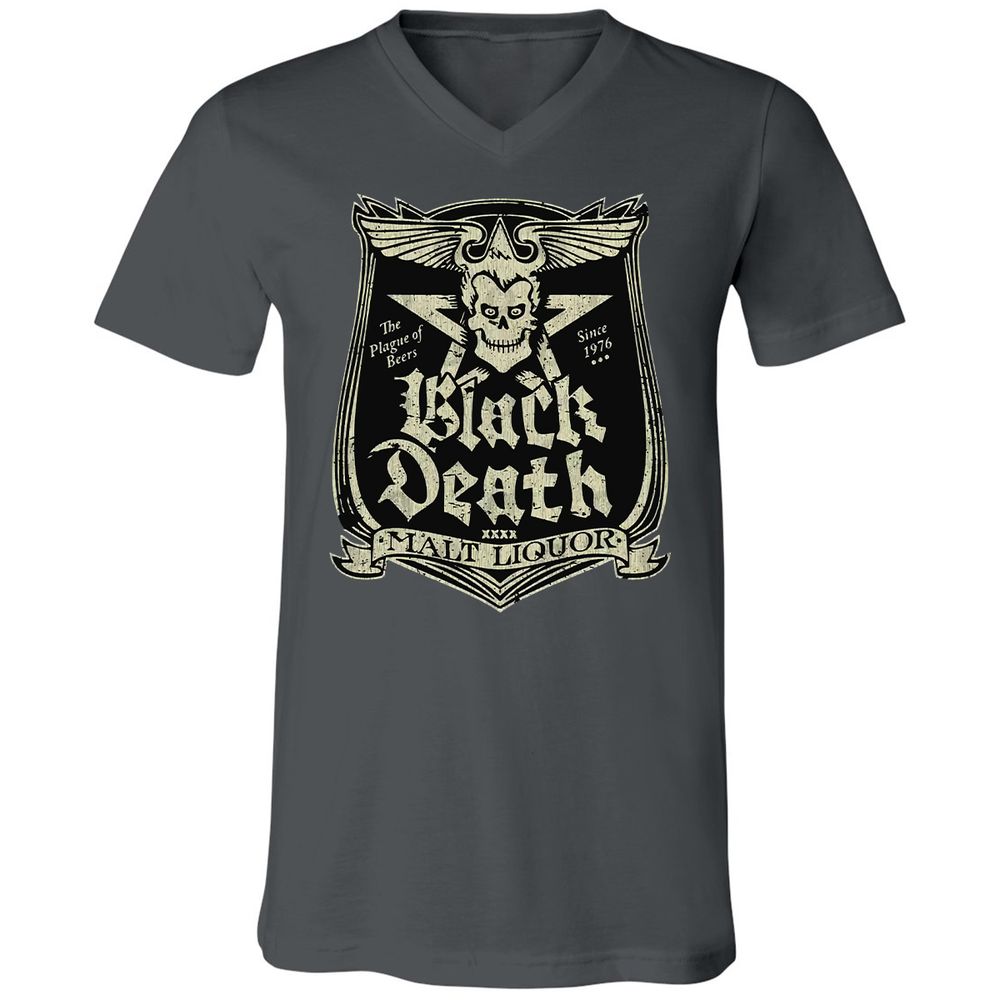 Unisex V-Neck T-Shirt - AU4JNCBE - Asphalt - 12