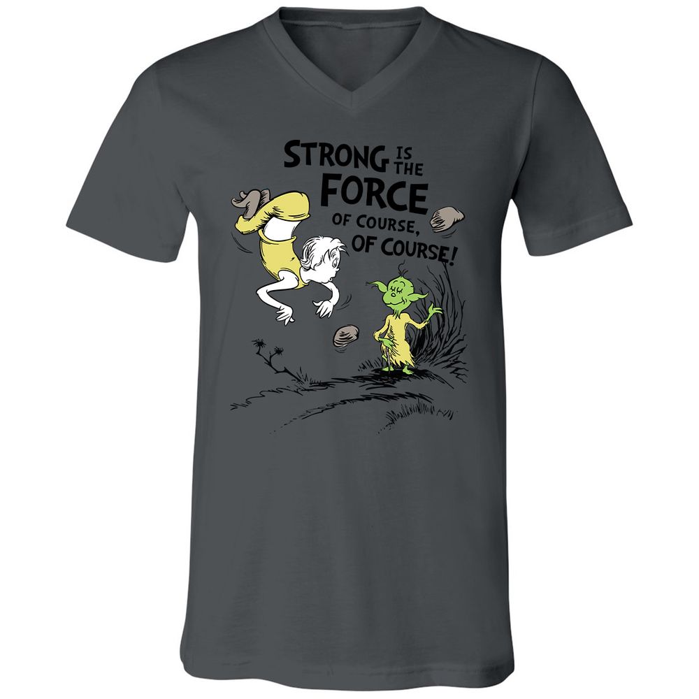 Unisex V-Neck T-Shirt - 5ZB3UHKW - Asphalt - 12