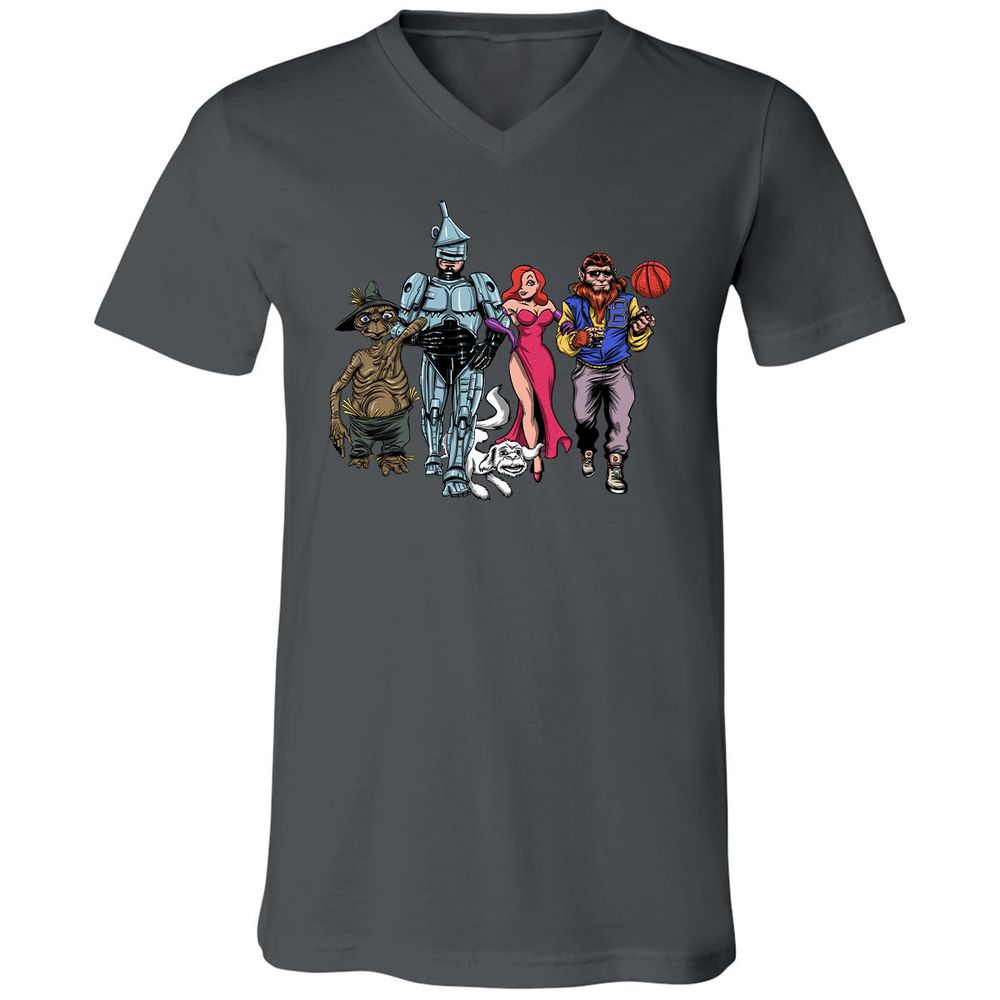 Unisex V-Neck T-Shirt - 5EU6JT4V - Asphalt - 12