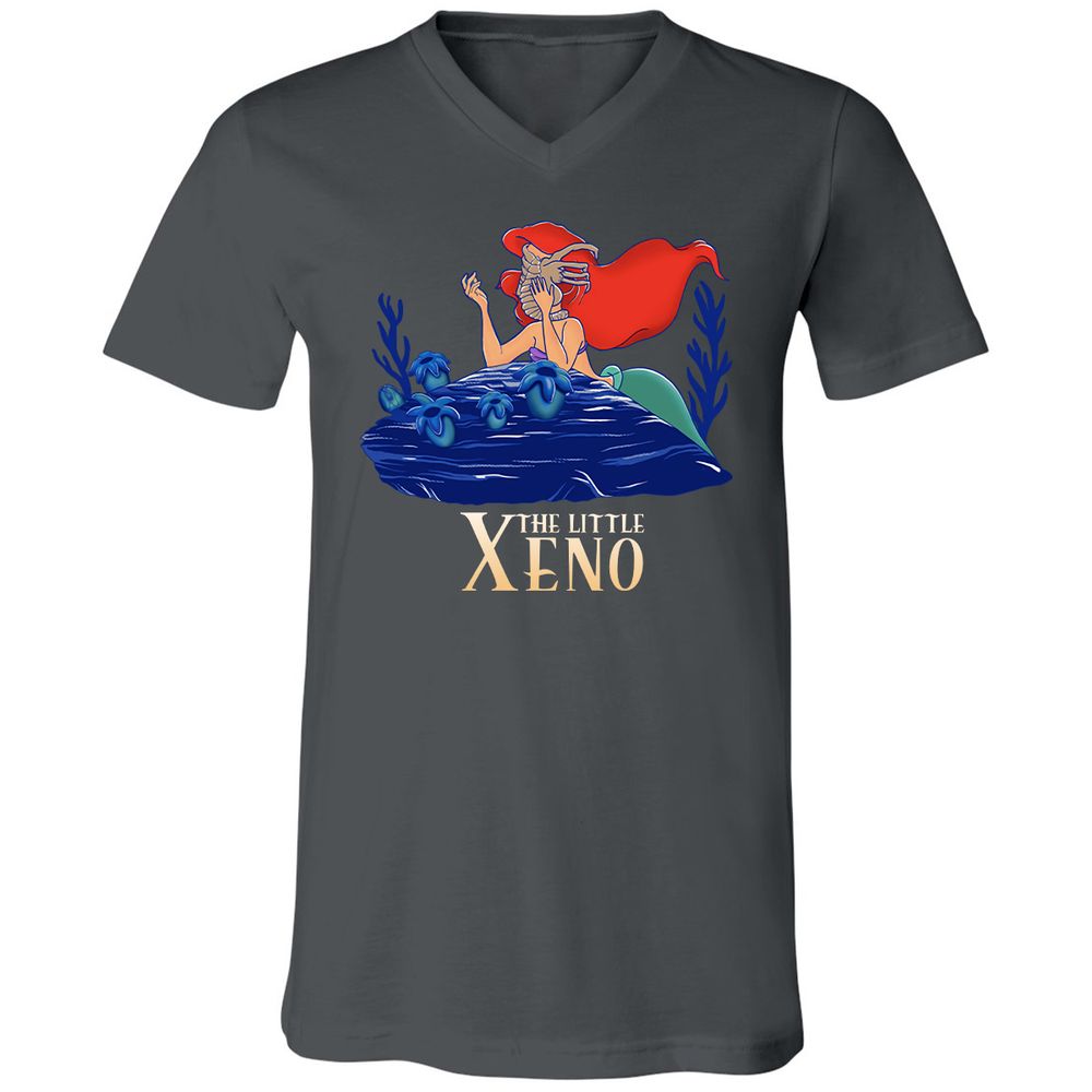 Unisex V-Neck T-Shirt - TLYVZNB7 - Asphalt - 12