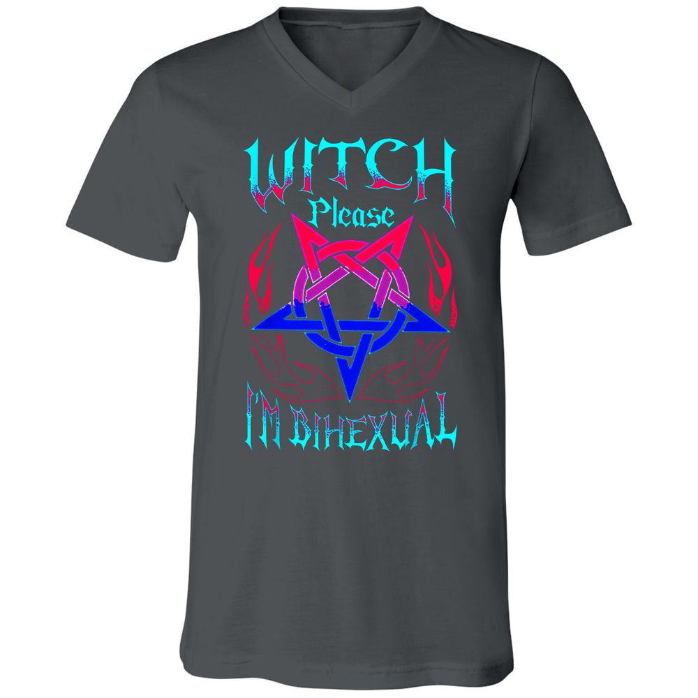 Unisex V-Neck T-Shirt - FRX93FB3 - Asphalt - 12